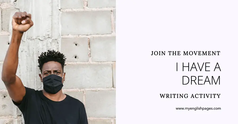 I have a dream writing lesson plan