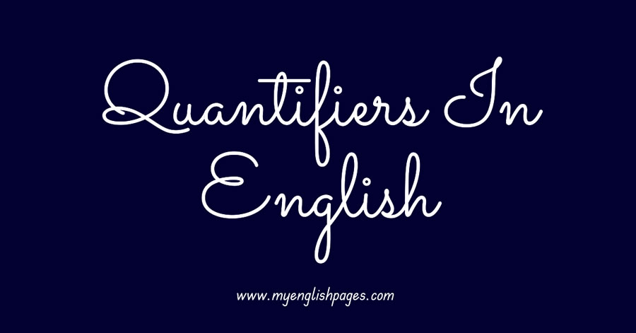 Quantifiers In English