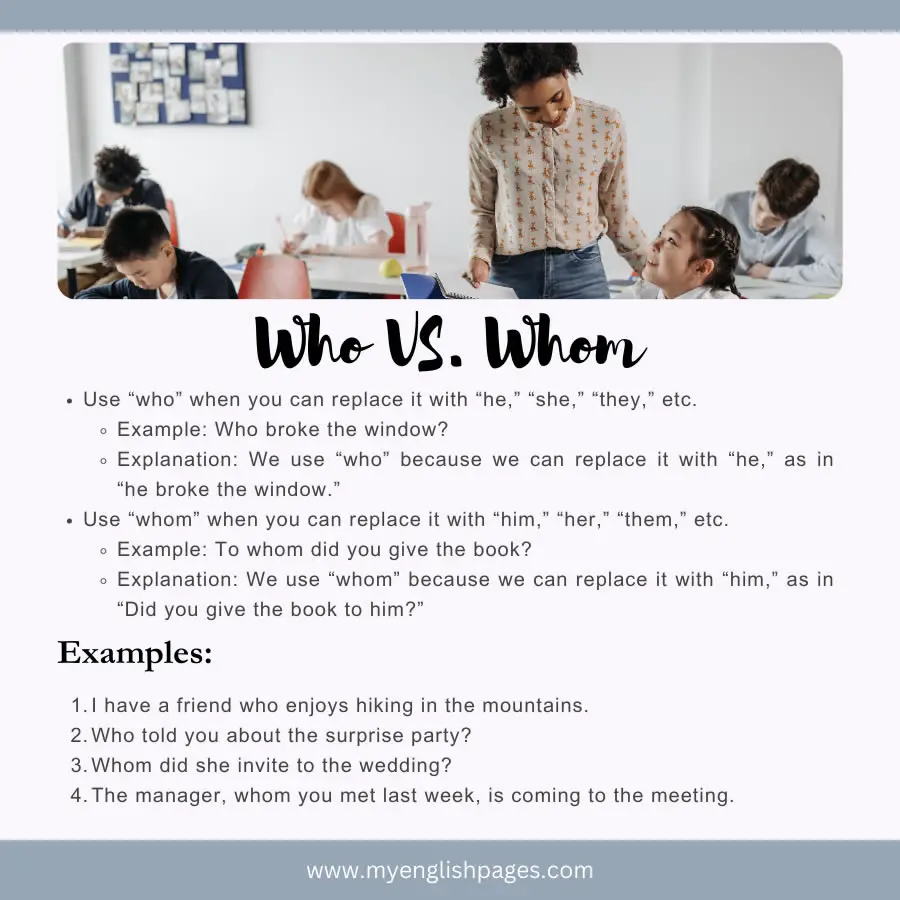 Who And Whom Illustration