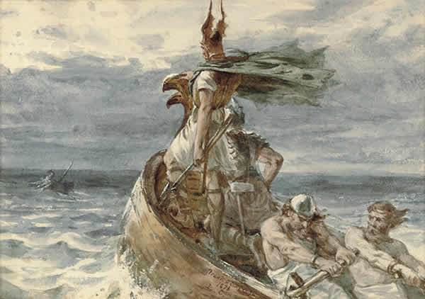 The Vikings Series (Vikings on a Ship)