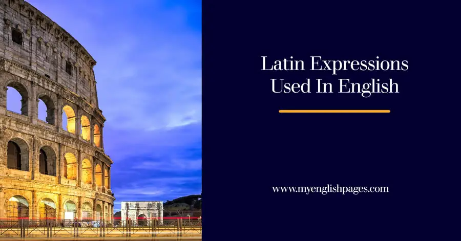 Latin Expressions Used in English