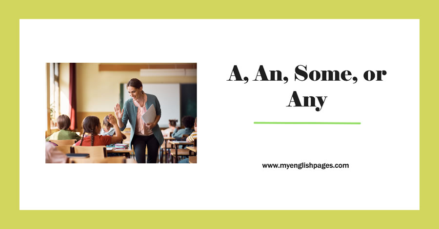 A, An, Some, or Any Exercise