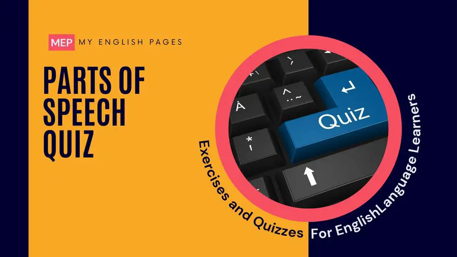 Parts of Speech Quiz with Answers