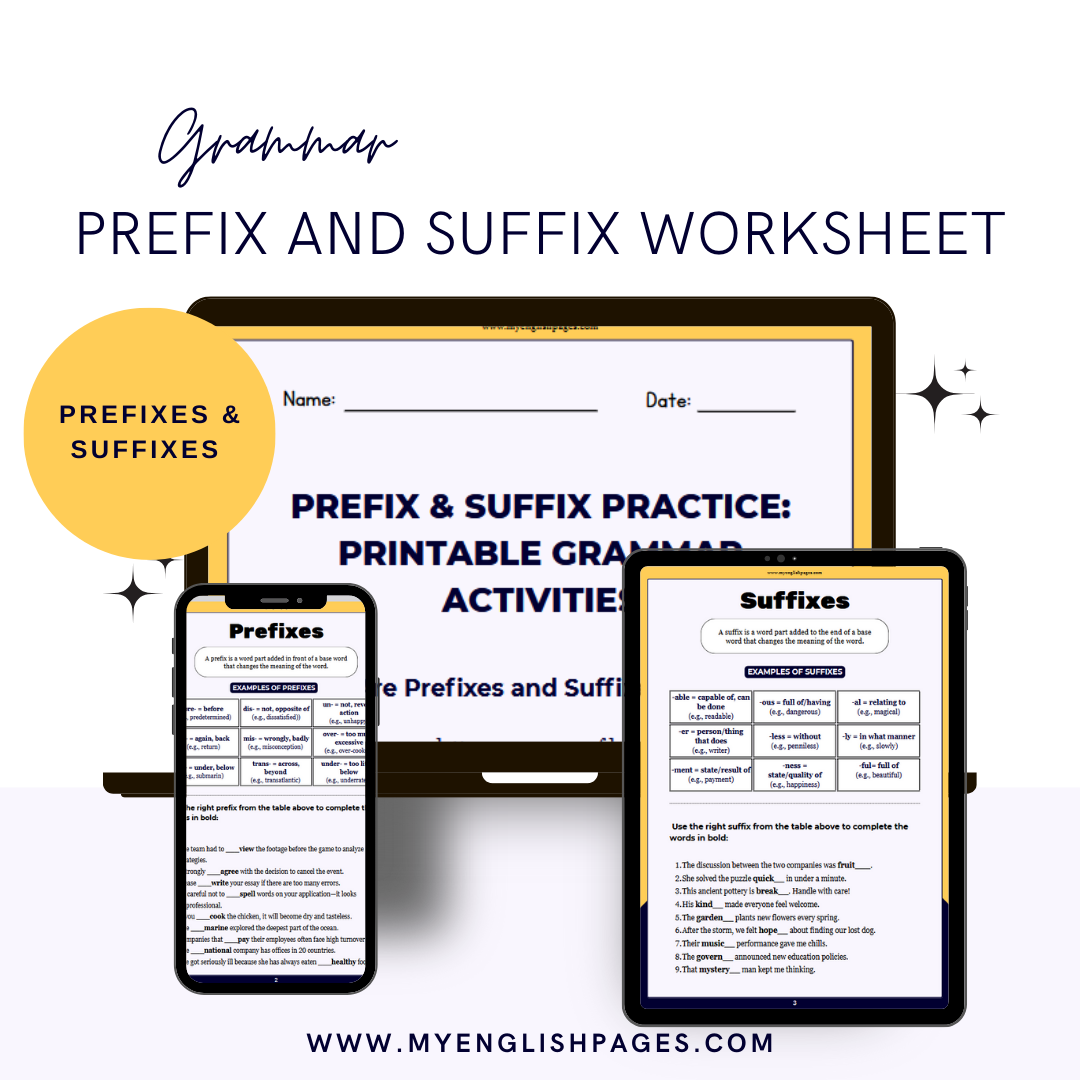 Prefixes and Suffixes 2