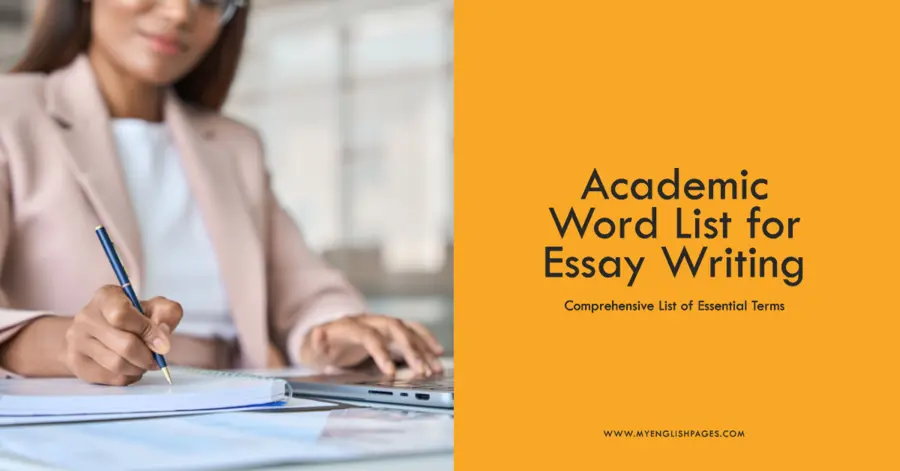 Academic Word List for Essay Writing