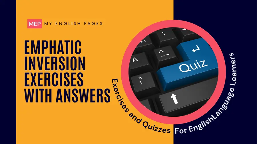 Emphatic Inversion Exercises with Answers