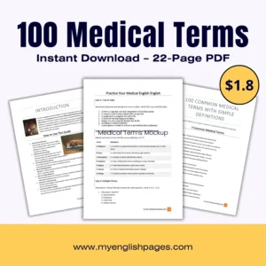 Medical Terms for ESL Learners and Professionals